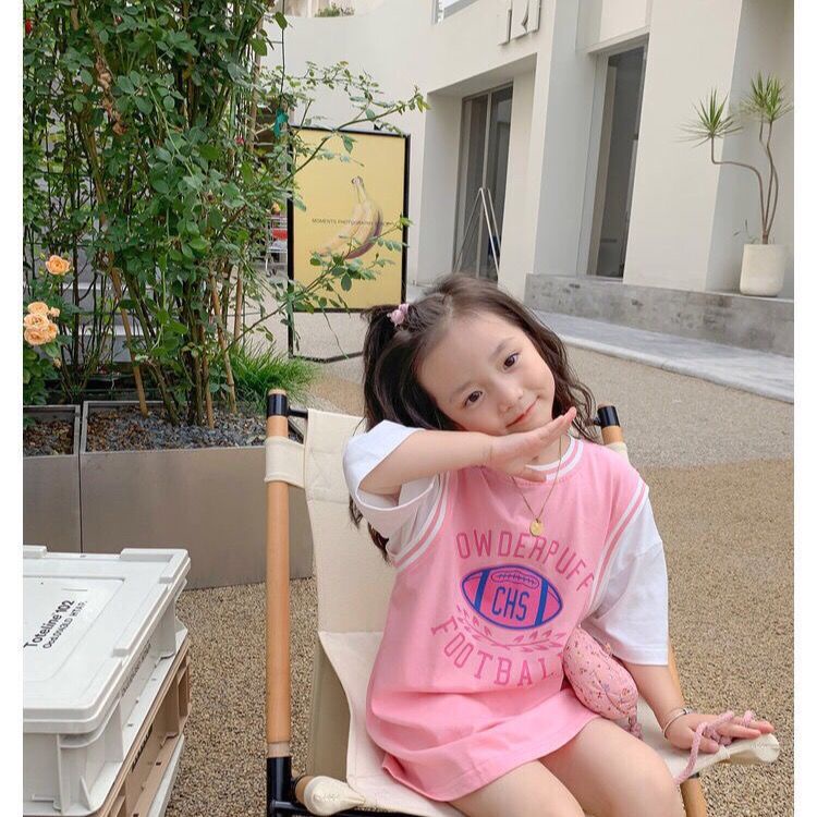 [Hàng Có Sẵn Bán Chạy] Đầm Không Tay Giả Hai Mảnh Màu Sắc Tương Phản Phong Cách Phương Tây Hàn Quốc Mùa Hè Cho Bé Gái