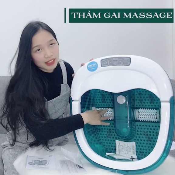 Bồn ngâm chân massage con lăn xoay tự động HoMedics FB-650 của nhà HT Beauty, công nghệ làm nóng mới, massage chân khô