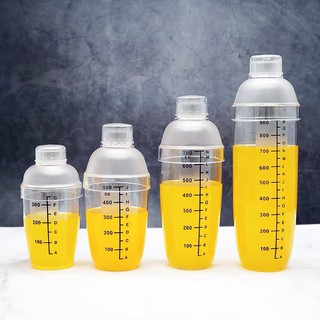 Bình Lắc Shaker Pha Chế Coctail Bằng Nhựa Cứng Cáp - Nhiều Size