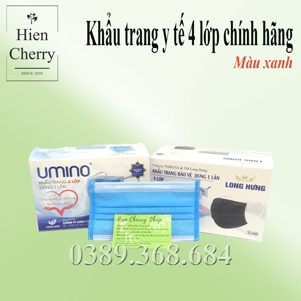 [COMBO 10 HỘP] Khẩu Trang Y Tế 4 Lớp Chính hãng - Hộp 50 cái có logo, đầy đủ giấy tờ, ISO 13485 | BigBuy360 - bigbuy360.vn