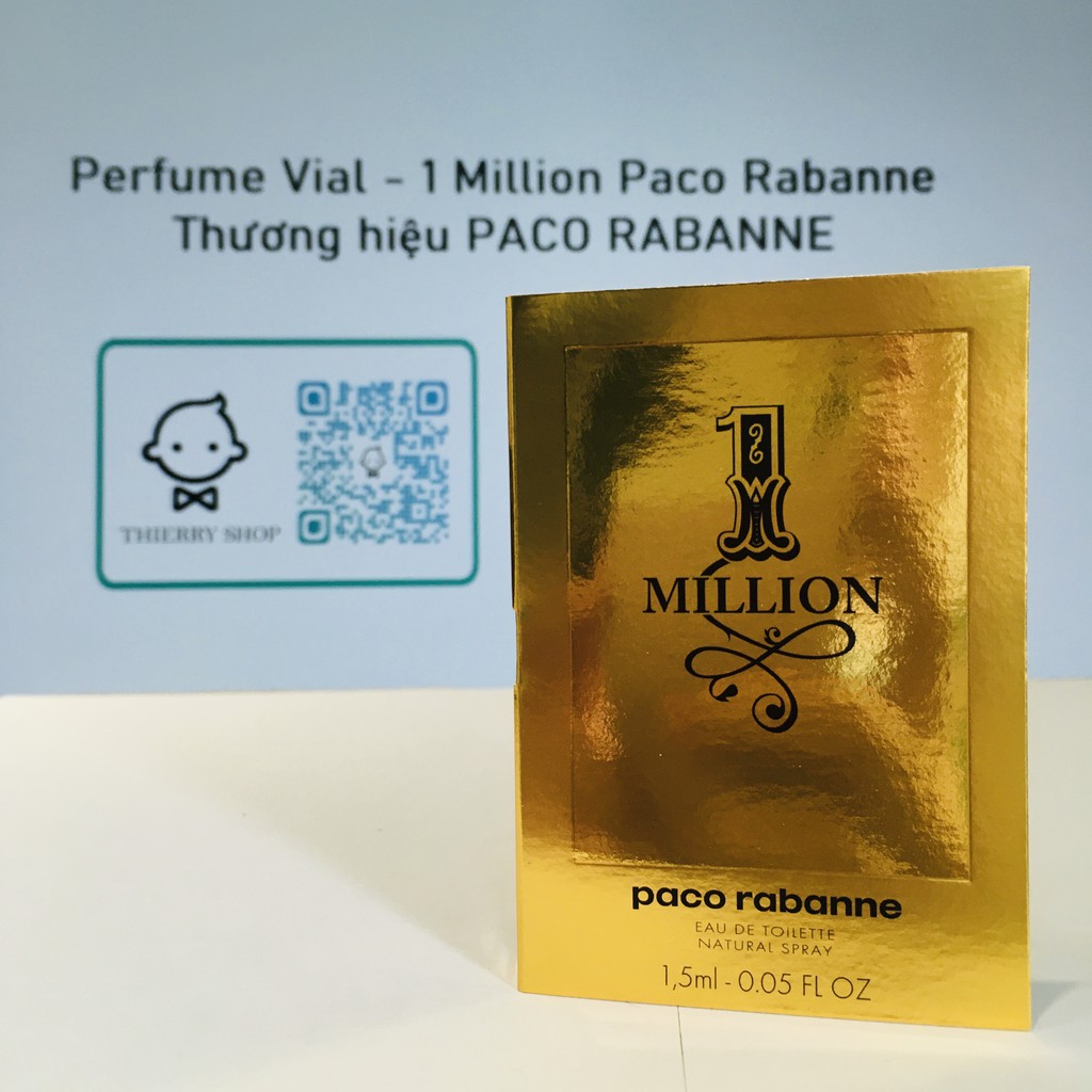 [Mẫu thử] Nước hoa vial 1 Million Paco Rabanne - Hiệu PACO RABANNE - hàng nhập từ Pháp