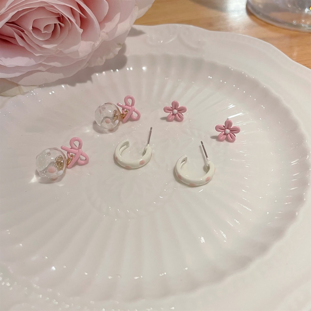 Set khuyên tai nữ AY nhiều kiểu dáng xinh xắn thời trang