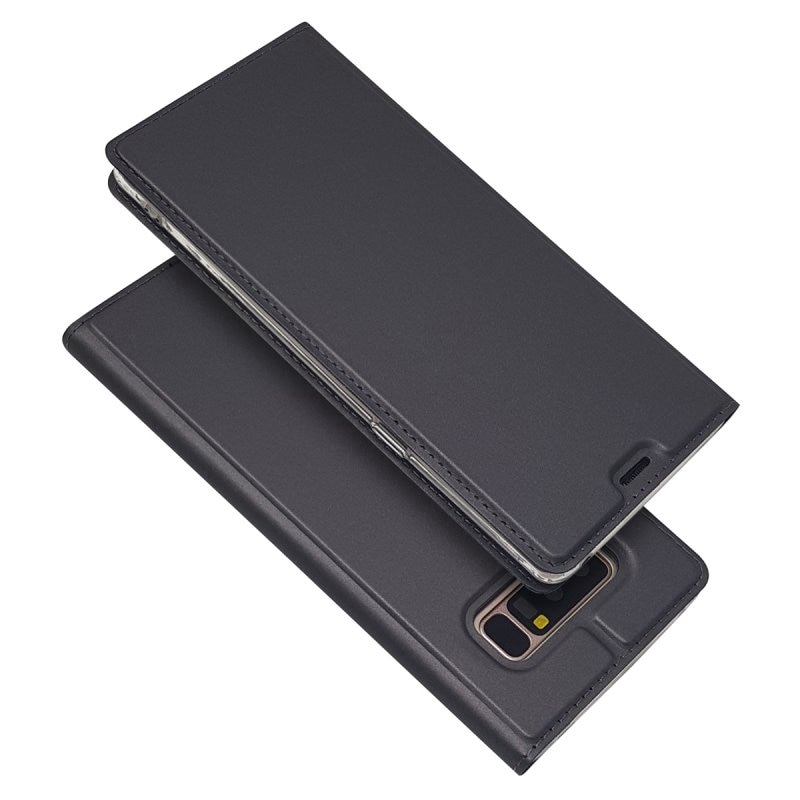 Bao da điện thoại nắp lật dạng ví có ngăn giữ thẻ cho Samsung Note 8