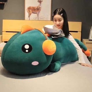 Gấu nhồi bông chất liệu vải Minoso cao cấp siêu mềm mịn- mẫu khủng long đeo tai nghe