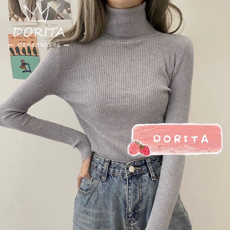 Áo len cao cổ hàng Quảng Châu - Dorita Boutique