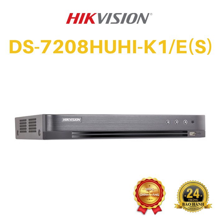 anninhgiare- Đầu ghi hình Hybrid TVI-IP 8 kênh TURBO 4.0 HIKVISION DS-7208HUHI-K1/E(S)