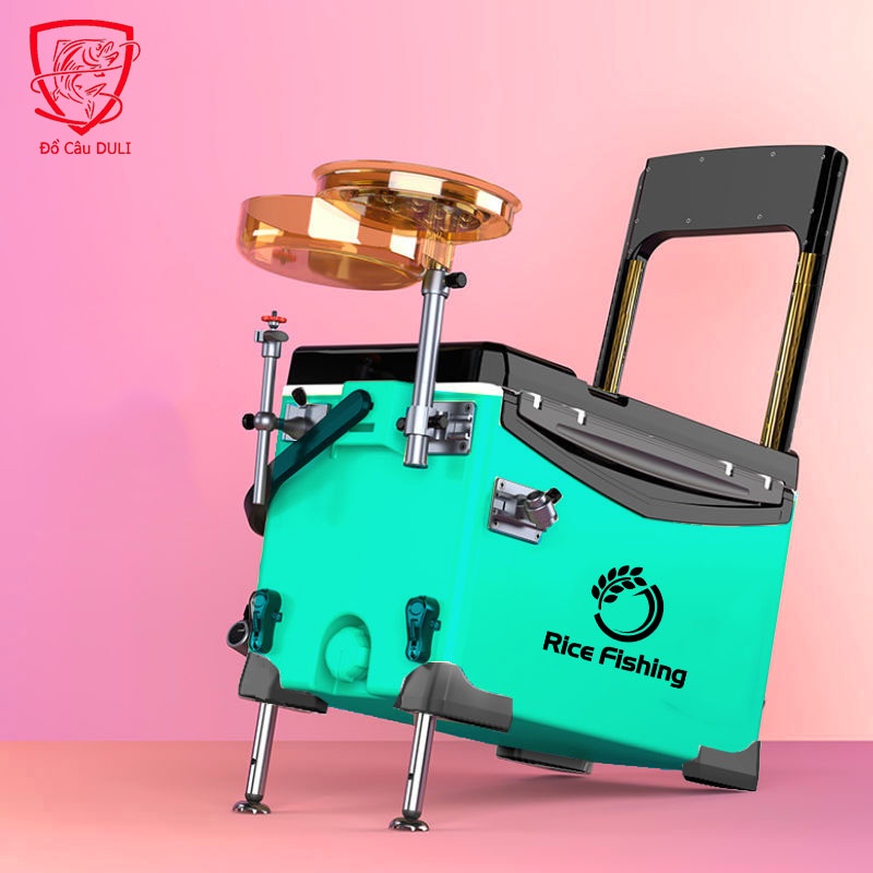Thùng Câu Đài Rice Fishing Đa Năng Thể Tích 29L giữ nhiệt cực tốt, giải quyết mọi địa hình khi đi câu cá KK-41