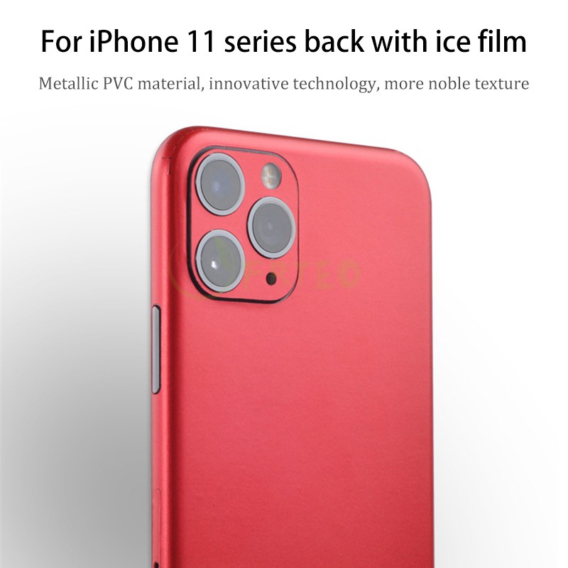 Nâng cấp Miếng dán dán lưng phủ da full Wrap Ice Film cho iPhone 11 Pro Max 11 Pro 11 XS Max X XR 8 Plus 6 6S 7 8 XS Dán Vinyl