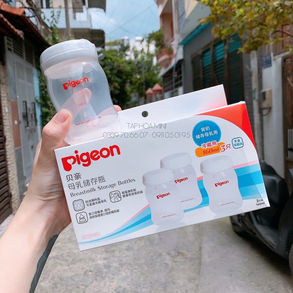 Bình trữ sữa mẹ Pigeon chính hãng 160ml