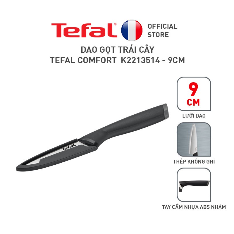 Dao gọt trái cây Tefal Comfort K2213514 9cm