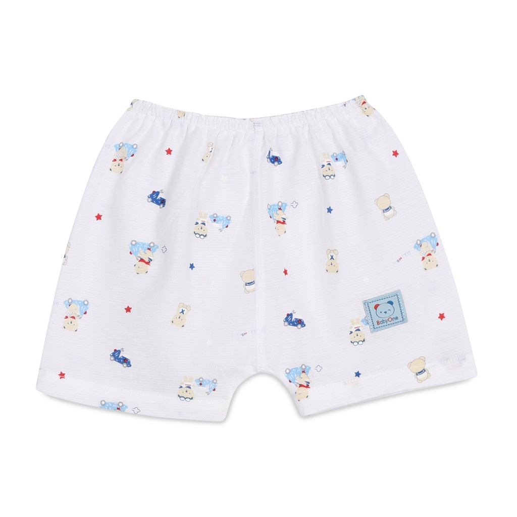 Quần sơ sinh mặc tã bông ngắn 1038- BABYONE