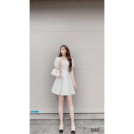 Đầm trắng tiểu thư - D86