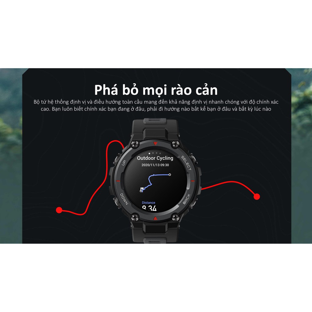 Đồng hồ Huami Amazfit T-rex Pro phiên bản quốc tế | Full Tiếng Việt | Mới 100% | Bảo h