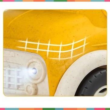 Hỏa tốc-Có hộp-Video Ảnh thật-Xe Buýt trường học có nhạc đèn mô hình nhựa an toàn màu sắc sinh động cho bé