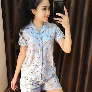 Bộ Pijama Kate Thái [Tay Ngắn Quần Ngắn]