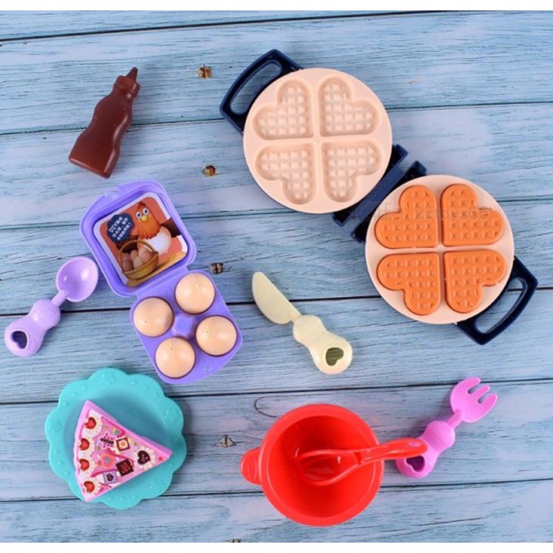 Vĩ đồ chơi bếp làm bánh kẹp, trứng cho bé 1608-9A