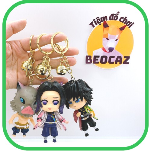 [Ship Hỏa Tốc][Tặng Hộp Bảo Vệ]Móc chìa khoá dễ thương chibi Demon Slayer Tanjiro Zenitsu Nezuko Inosuke Shinobu Tomioka