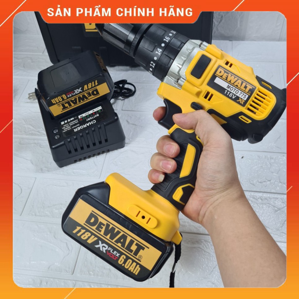 Máy Khoan Pin DEWALT 118V- Khoan Có Búa, Bắt Vít, Siết Bulong .