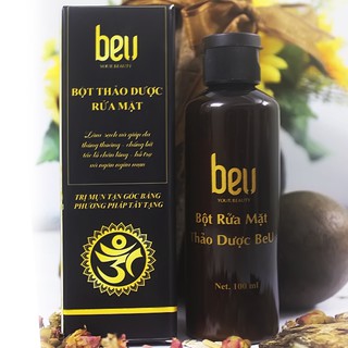 Bột thảo dược rửa mặt sạch mụn cám BeU 100gr
