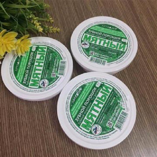 Bột Trắng Răng APTKOJIOP NGA 75G Hương Bạc Hà