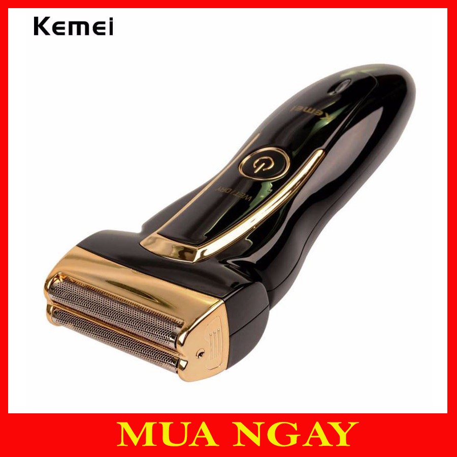 Máy Cạo Râu Lưỡi Kép Kemei AK858 Siêu Bền