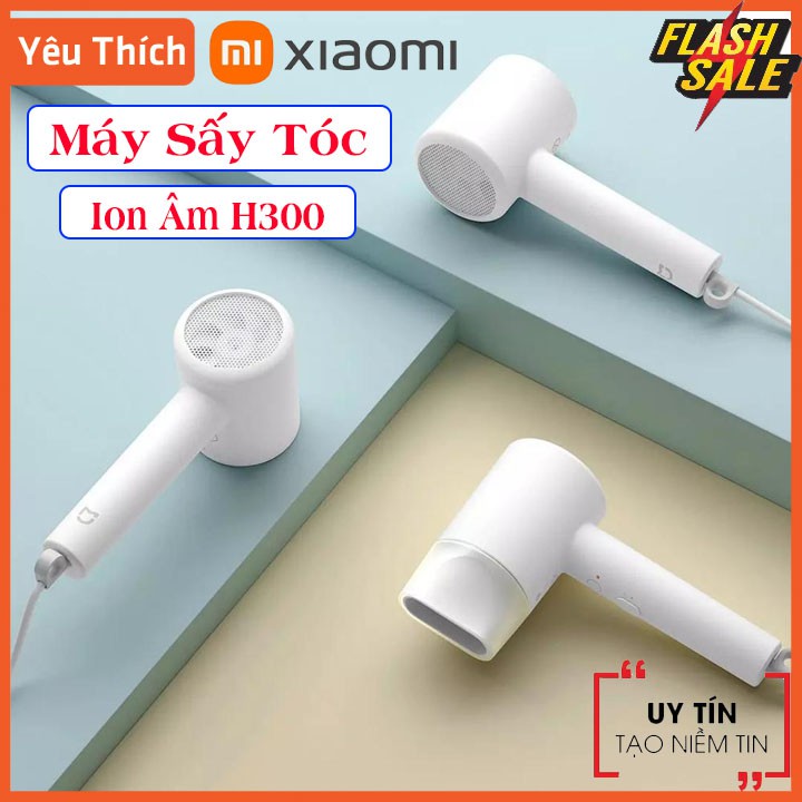 Máy sấy tóc 2 chiều mini Xiaomi Mijia Máy sấy tóc khô nhanh Ion âm H300 , Máy sấy tóc công suất lớn