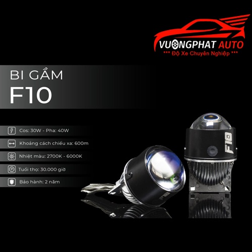 Bi Gầm Led X-Light F10 3 Nhiệt Màu Công Suất 30W Miễn Phí Lắp Đặt Bảo Hành 24 Tháng,Tặng 2 Bộ Giá Đỡ Lắp Đèn