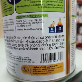 Sữa bột SmartA IQ 2 (6-12 tháng) 400g
