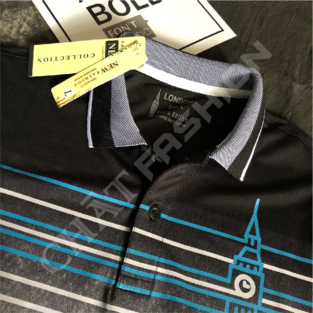 Áo Thun Nam 💕𝘍𝘳𝘦𝘦𝘴𝘩𝘪𝘱💕Áo Polo Tay Ngắn Tháp Đồng Hồ Thun Cotton Mềm  3 Màu 4 Size - Mã PS0054 - STAND | BigBuy360 - bigbuy360.vn