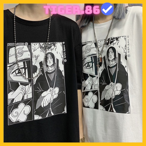 Áo thun tay lỡ form rộng Uchiha Itachi, Áo phông unisex Tiger.86 AFR263