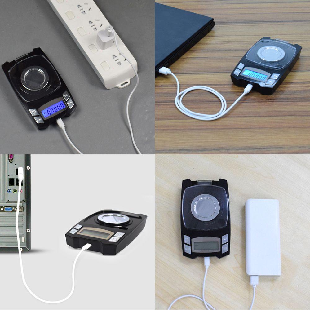 Cân Điện Tử Màn Hình LCD Kỹ Thuật Số Có Thể Sạc Lại Bằng Cổng USB Dùng Cân Trang Sức