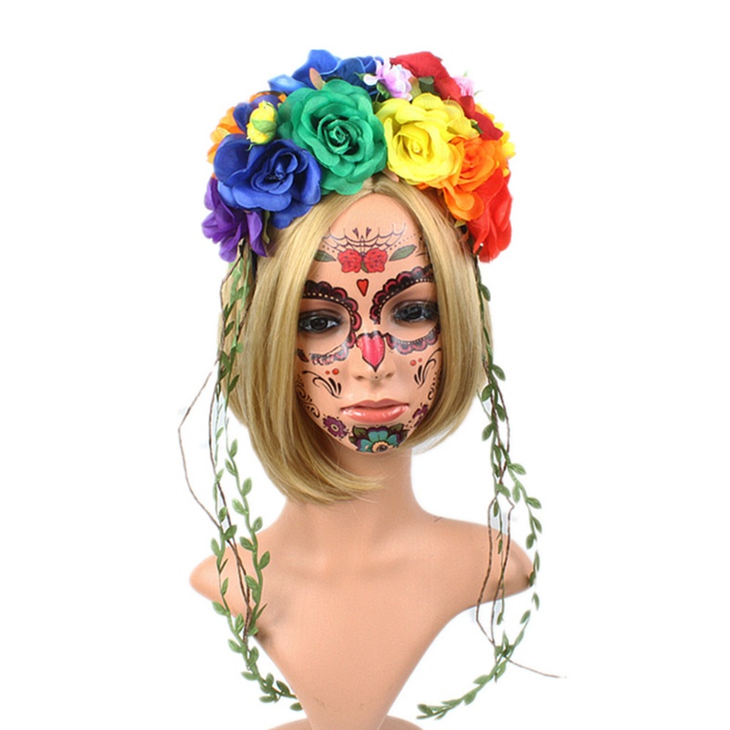 Băng Đô Hoa Hồng Cài Tóc Hóa Trang Tiệc Halloween