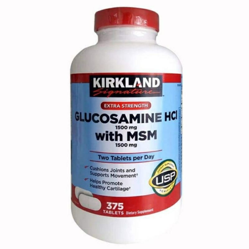 💯Chính Hãng(Date /2024)Viên Uống Glucosamin Kirkland 375 Viên-