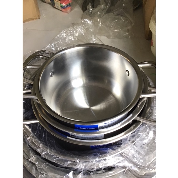 Nồi inox đáy từ LongCook đủ size, nồi inox