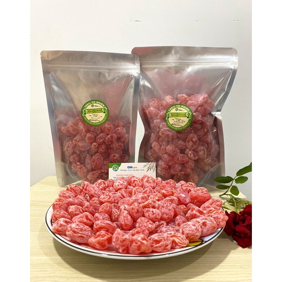 Ô Mai Xí Muội Đào Hồng Bao Tử Đặc Sản Lào Cai -  Túi 500g/1kg