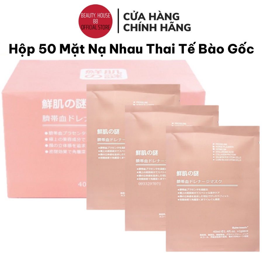 50 miếng mặt nạ nhau thai cuống rốn Nhật Bản