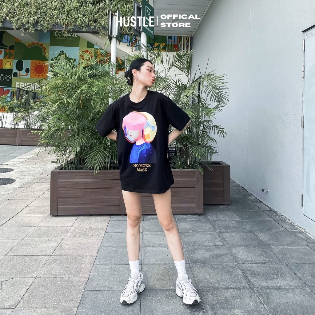 Áo thun local brand unisex nam nữ tay lỡ &quot;No more mask - Baby Face&quot; - cotton premium cao cấp full size