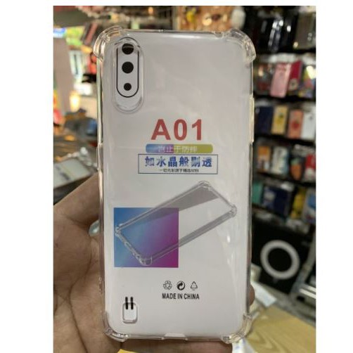 Ốp lưng Samsung A01 dẻo trong chống sốc 4 cạnh