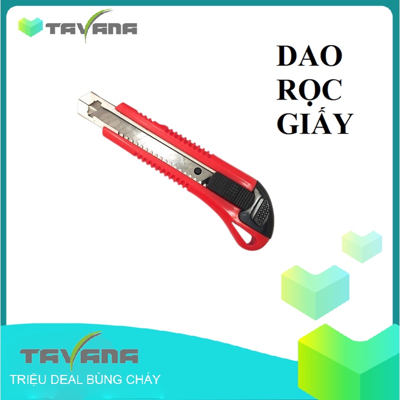 Dao Cắt giấy Văn Phòng Loại Lớn - Bộ 1 Lưỡi Và 1 Cán Dao