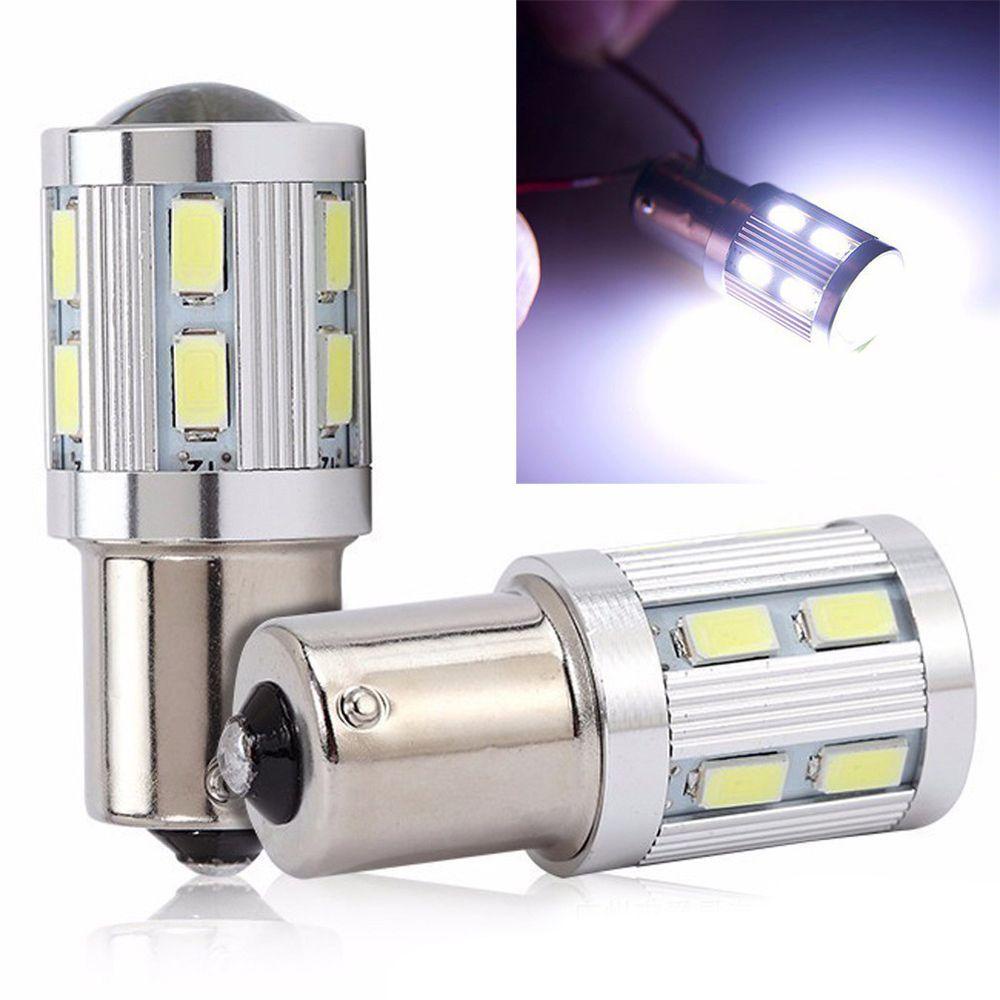 Đèn LED ChiếU SáNg TrắNg 12SMD P21W 5730 Cho Xe Hơi