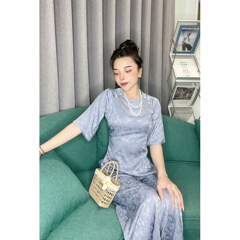 Đồ Lam Đi Chùa # Mẫu Cúc Ngọc Lụa Gấm # Quần Áo Nữ