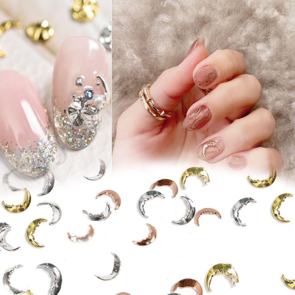 Phụ Kiện Trang Trí Móng Tay Hình Mặt Trăng Xinh Xắn|Phụ Kiện Trang Trí Móng Tay Xinh Xắn Thời Trang
