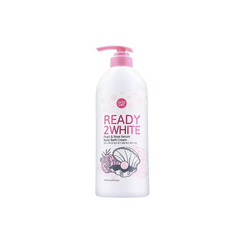 Sữa tắm trắng da Cathy Doll Ready 2 White Pearl & Rose Serum Body Bath Cream 500ml Thái Lan chính hãng