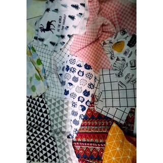 Vải bố vải vụn làm đồ handmade