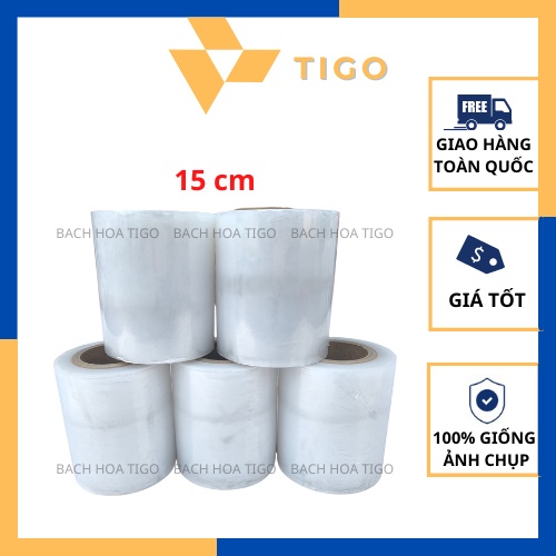 Màng PE Loại 5cm, 10cm, 15cm, 20cm, 25cm, 30cm, 35cm - Màng Pallet Quấn Hàng Hóa, Quấn Vali, Quấn Bụng Spa,...