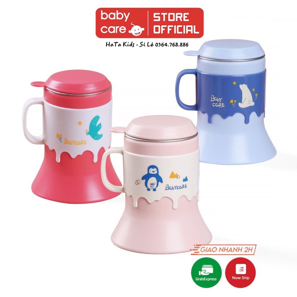 Cốc uống nước giữ nhiệt BC BABYCARE cho bé 230ml - Chính Hãng - BC2750