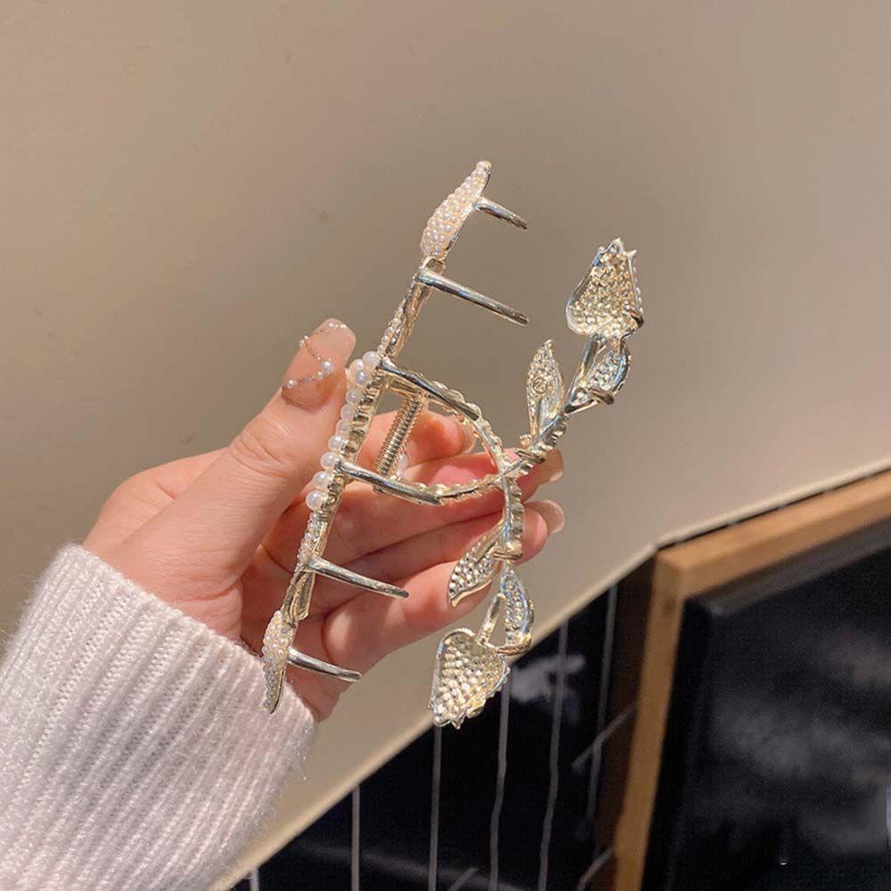 Kẹp Tóc Họa Tiết Hoa Bằng Hợp Kim Ngọt Ngào WMES15H Cho Nữ