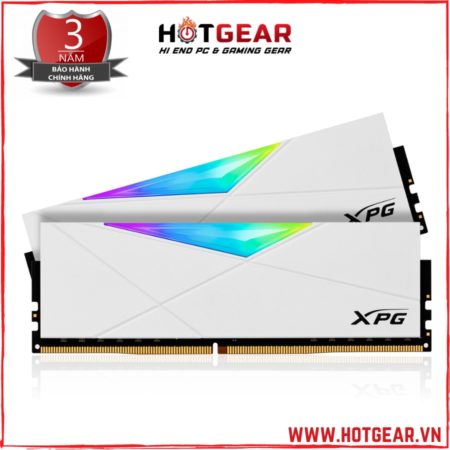 Ram Adata XPG Spectrix D50 RGB trắng 32GB (2x16GB) DDR4 3200Mhz Ram Desktop