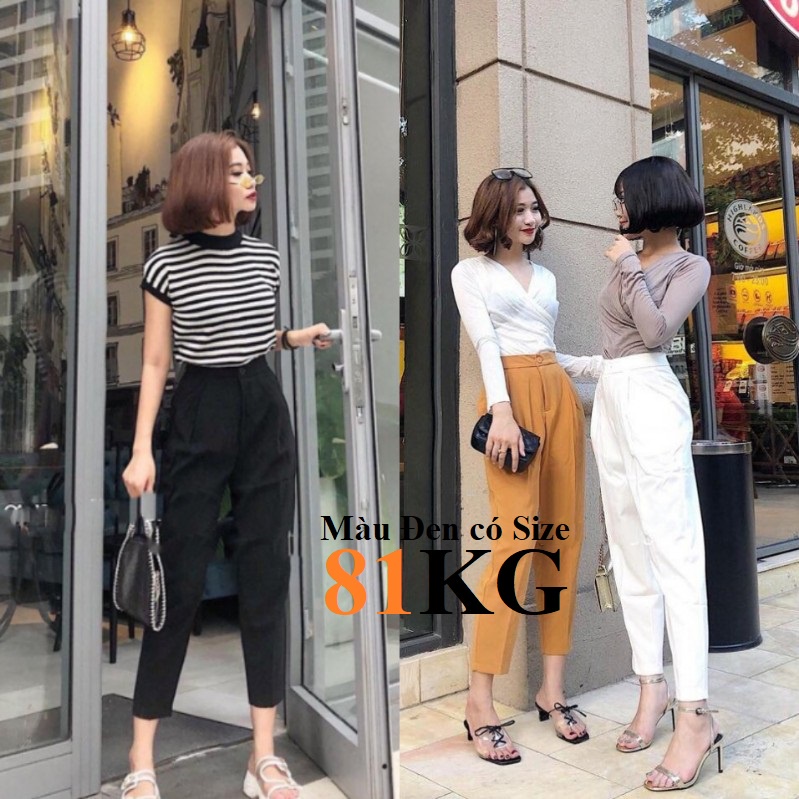 1 LY QUẦN BAGGY QUẦN TÂY  CÔNG SỞ, CHẢNH, ĐIỆU NỮ TÍNH, VẢI TUYẾT MƯA CAO CẤP có bigsize bigsize 85kg