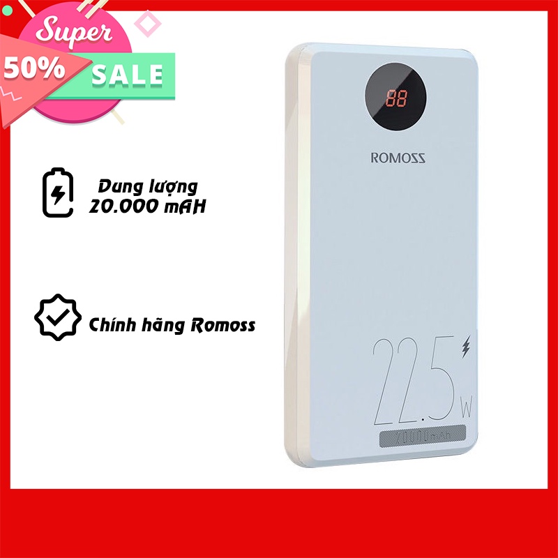 Sạc Dự Phòng PHO20 chính hãng PF 20.000 mAH, hỗ trợ sạc nhanh QC3.0 18W, 22.5W, PD 18W, VOOC 2.0 - BH 1 Năm